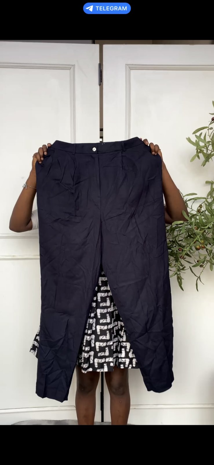 Black office pant 098
